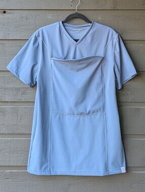 NWOT Lalabu Dad Shirt Brook Blue Size Large
